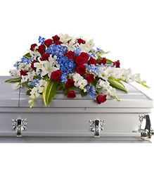 Distinguished Service Half Casket Spray 